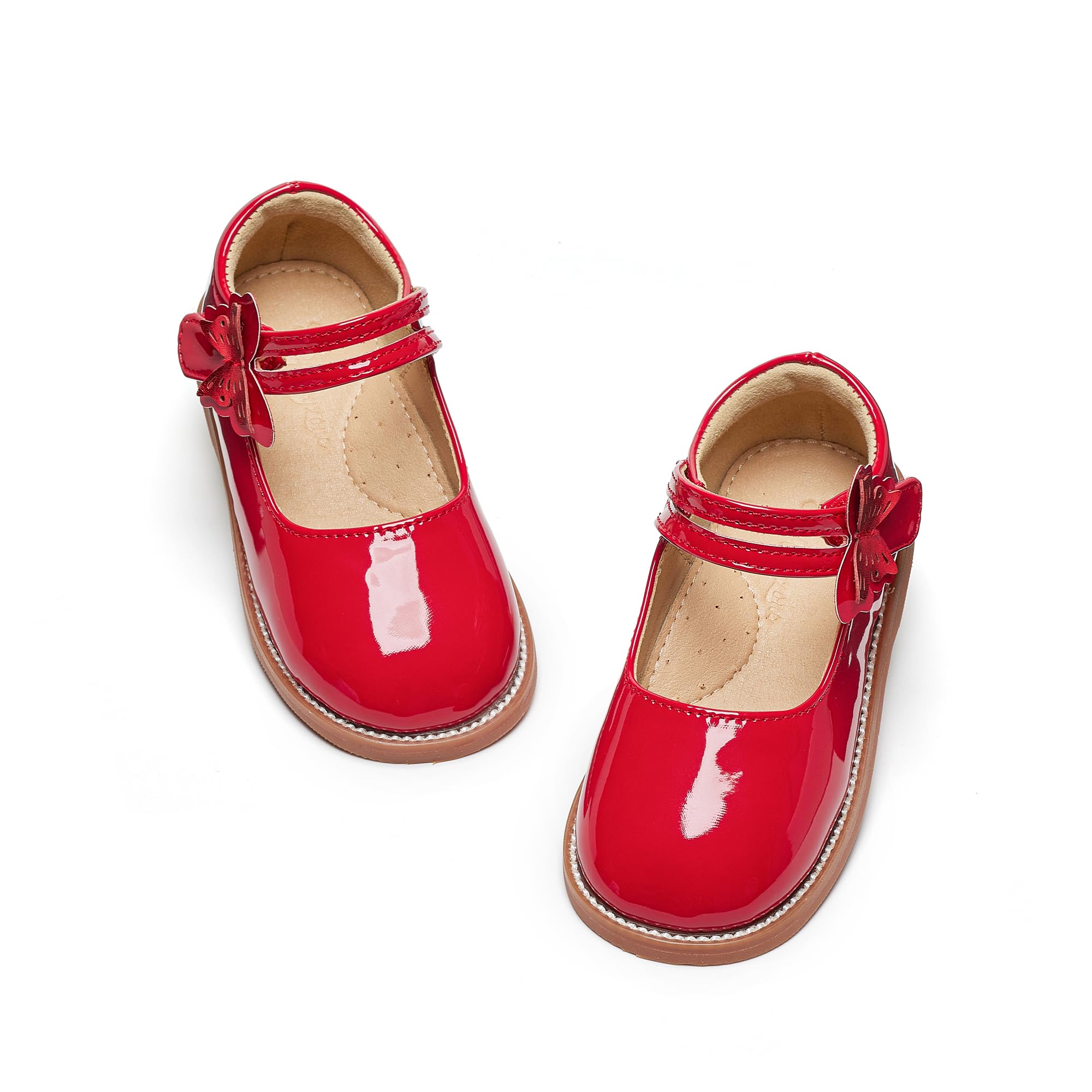 Flaryzone Toddler Girls Mary Jane School Uniform Oxfords Dress Shoes Flats