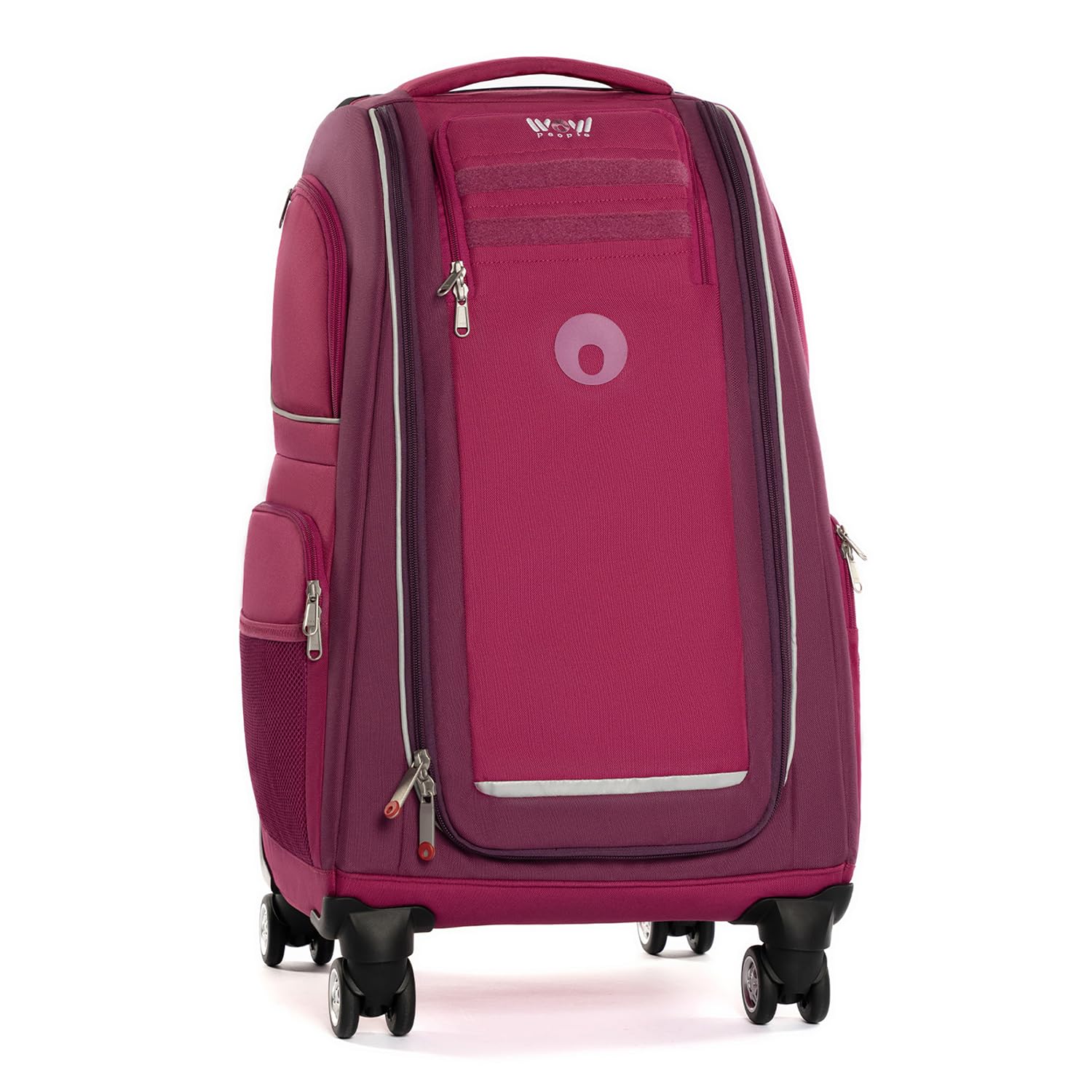 Kinder-Schranktrolley – Koffer mit Einlegeböden, Rollen & Teleskopgriff – mobiler Kleiderschrank für Kinder – 50L Trolley für Reisen, Urlaub & Übernachtungen (Berry)