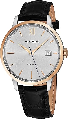 Montblanc Reloj de hombre Meisterstuck Heritage automático con esfera plateada 111624, plateado, Moderno