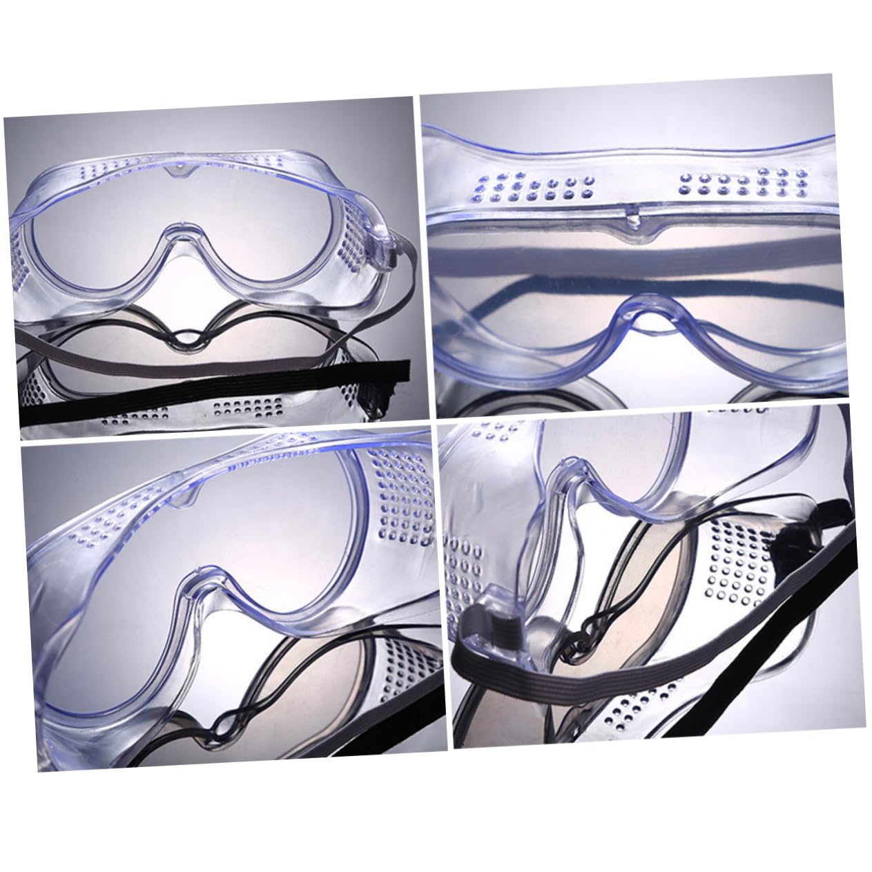 6piezas Gafas De Protección Multifuncionales Anti-viento y Anti- Transparentes y Porosas Para Ciclismo y Actividades