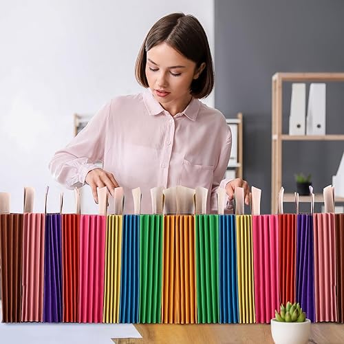 Miniatura 6 de Tenceur 36 carpetas expansibles de bolsillo para archivos, tamaño carta, carpeta de archivos expandible de 3.5 pulgadas, chaquetas de archivos de