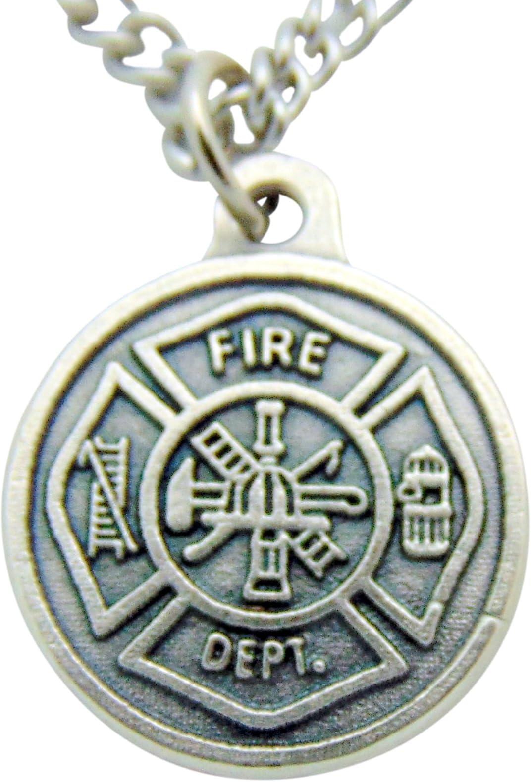 St Florian Fire Fighter Protection Medal 3/4 Inch with Stainless Steel Chain & Gift Bag