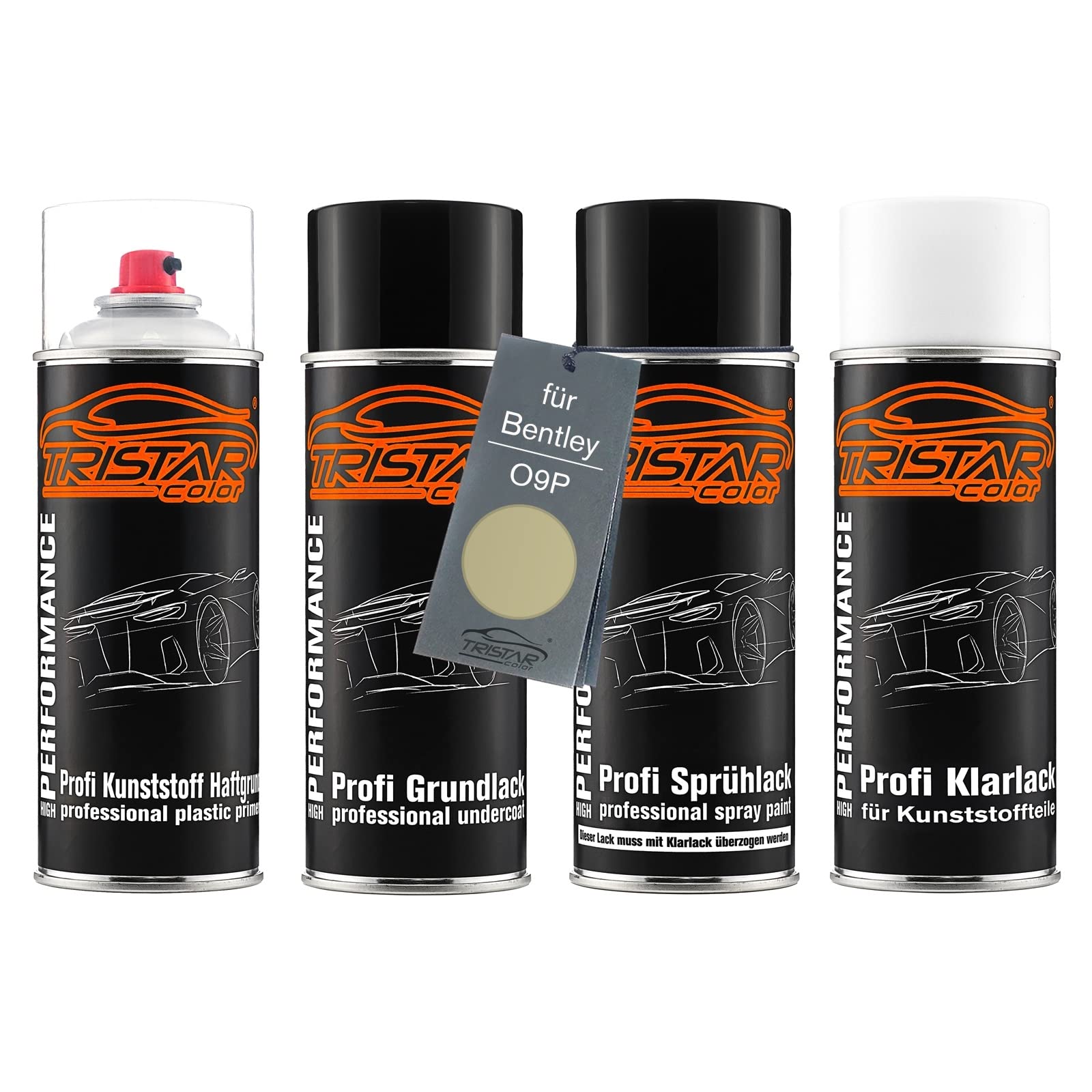 TRISTARcolor Zestaw w sprayu do plastiku do Bentley O9P Ceramic White Perl