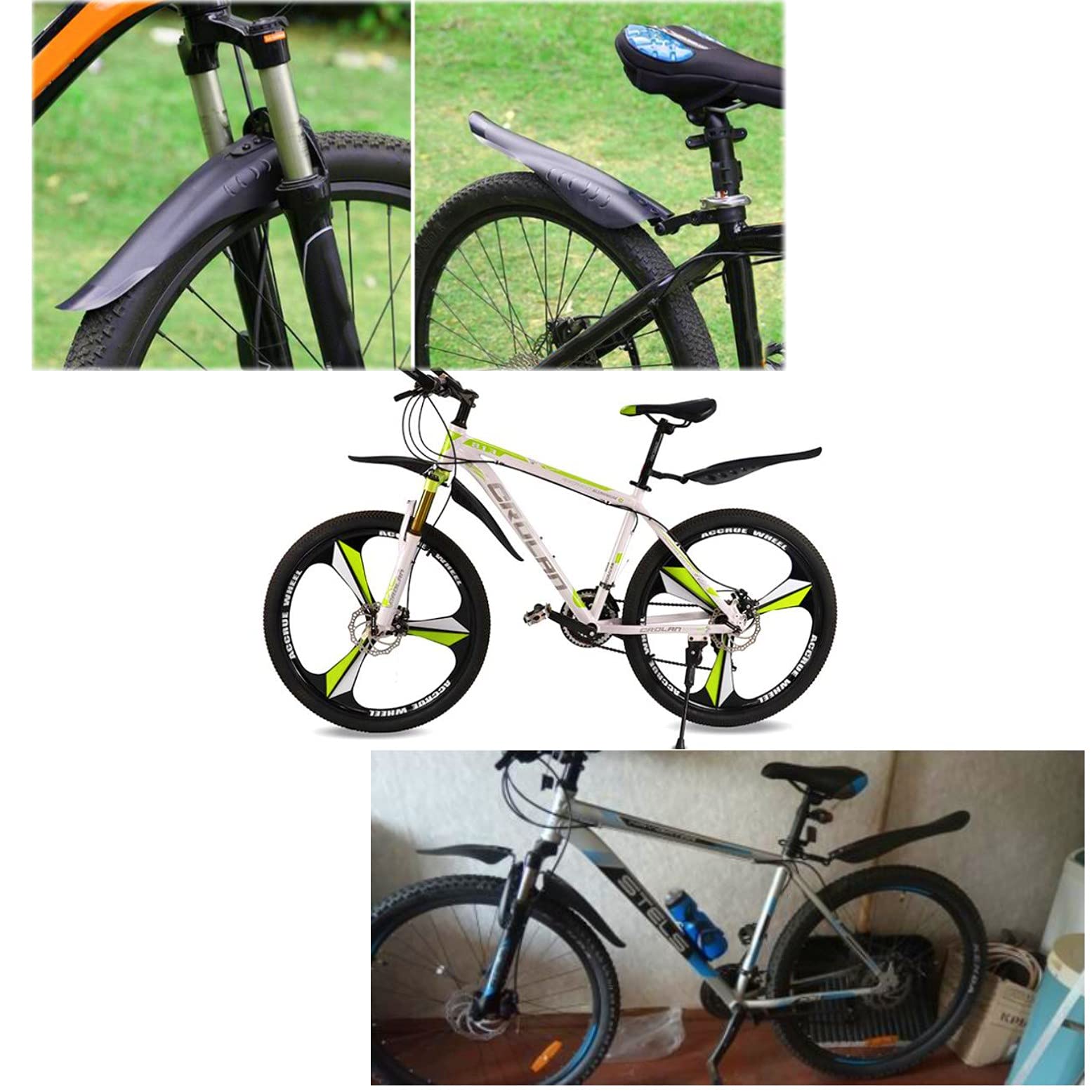 Peg Bici Parafanghi Bici In 26 Pollici MTB In ABS Protezione Moto - Foto 12