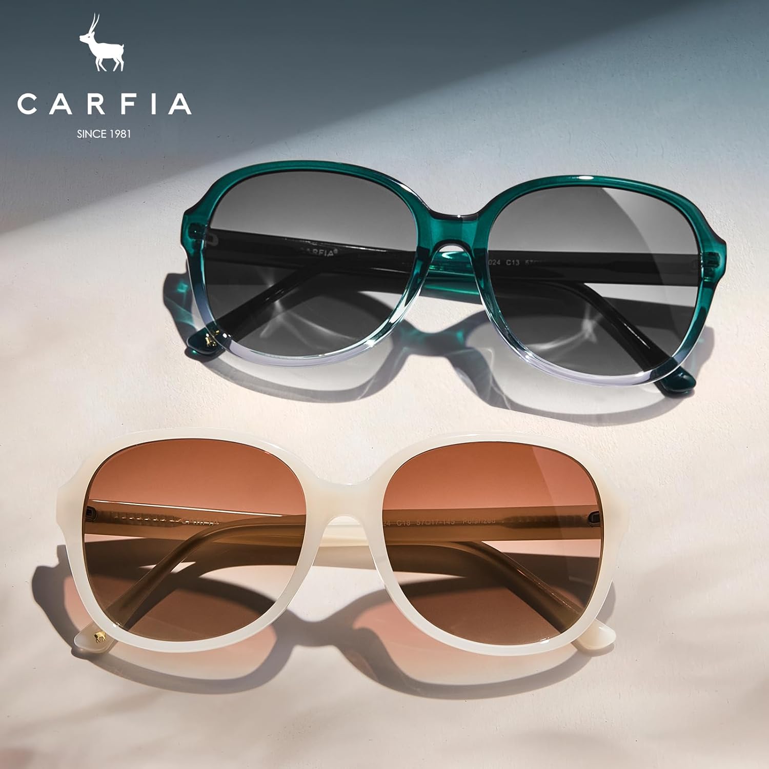 CARFIA Acetate Oversized Square Polarized Sunglasses for Women UV Protection Retro Trendy Big Shades - Image 7
