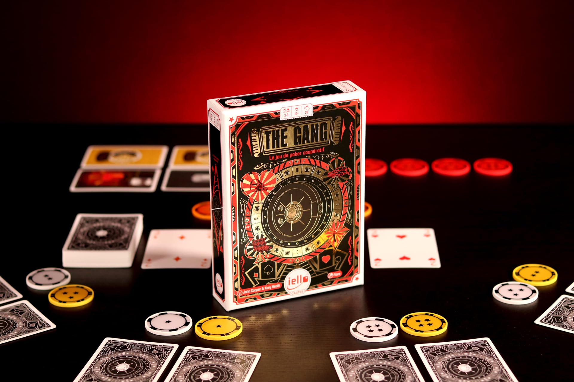 IELLO The Gang – ¡El Poker Cooperativo para El Roto del Siglo! Combinar Estrategia y Coordinación Manera Texas Hold'em – sin Bluff, Pero con Tensión y Espíritu de Equipo garantizados.