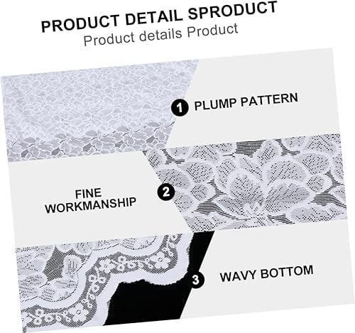 Miniatura 2 de LIFKOME Cortina corta de encaje para patio, cortinas de ventana de puerta, cortinas de puerta delantera, decoración de globos, panel de puerta de