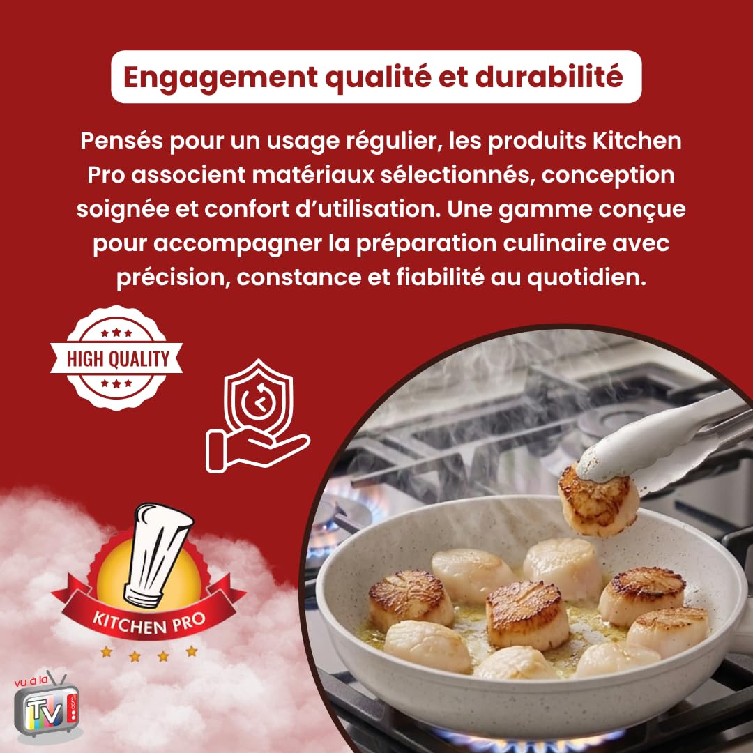 Venteo - Poele Induction Fonte Aluminium 20-24-28 CM | Ustensiles De Cuisine Polyvalents | Entretien Lave Vaisselle | Compatibilité Gaz Electrique Plaque Induction | Cuisson Homogène