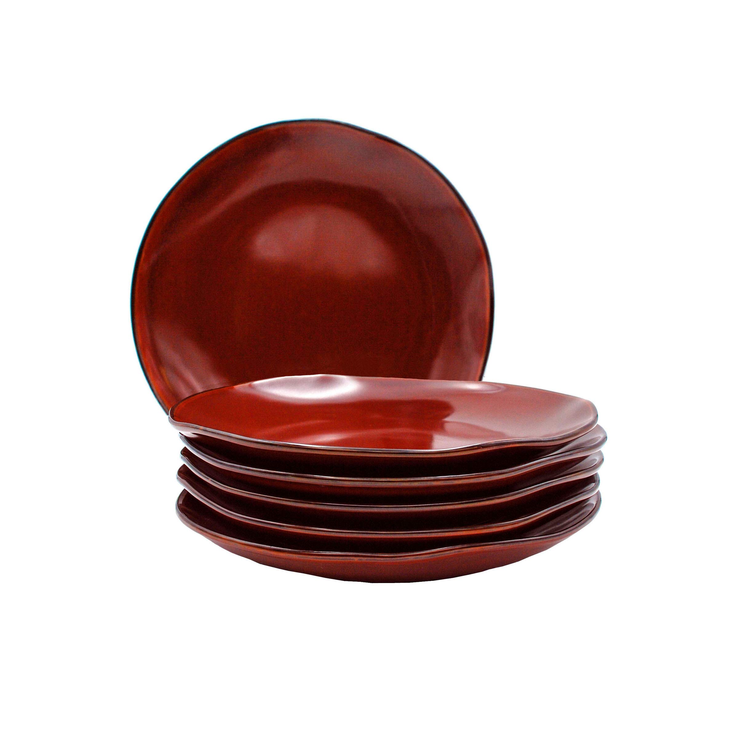 Tuxton Home THGAR005-6B Artisan Salad Plate, 9-Inch, Red Rock
