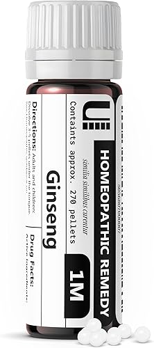 Remedio homeopático de ginseng 1M, 270 pellets
