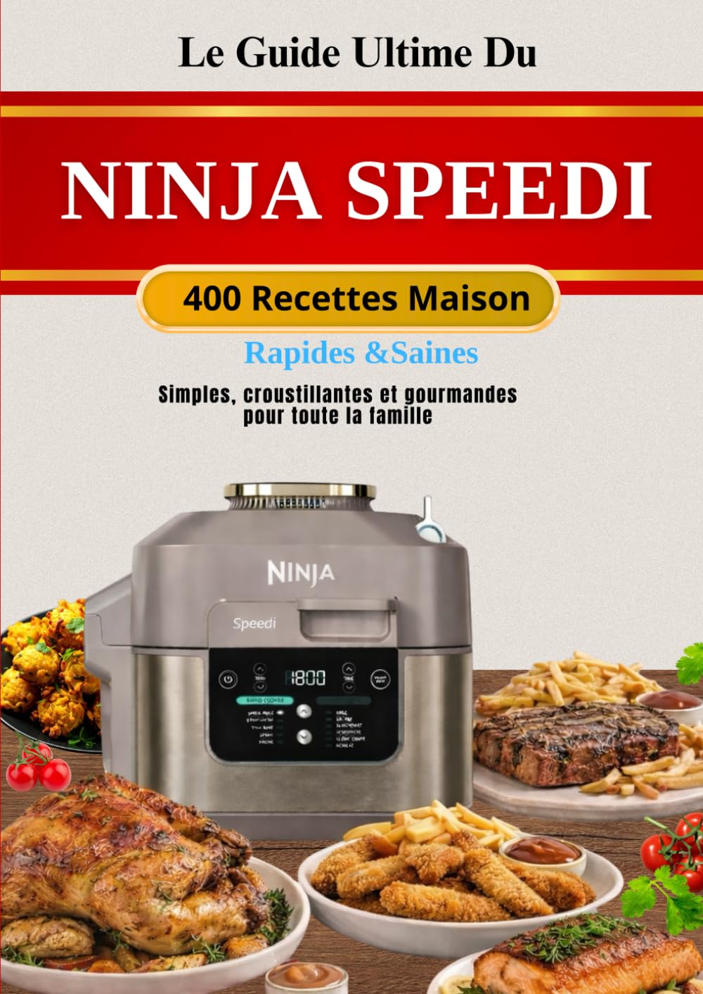Le Guide Ultime Du Ninja Speedi 400 Recettes Maison Rapides & Saines Simples, croustillantes et gourmandes pour toute la famille