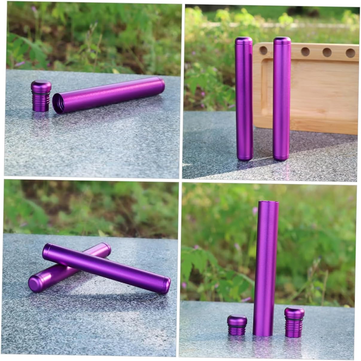 TEHAUX 2pcs Metal Hidden Cash Box Lock Portable Secret Can for Money Hiding Gadgets