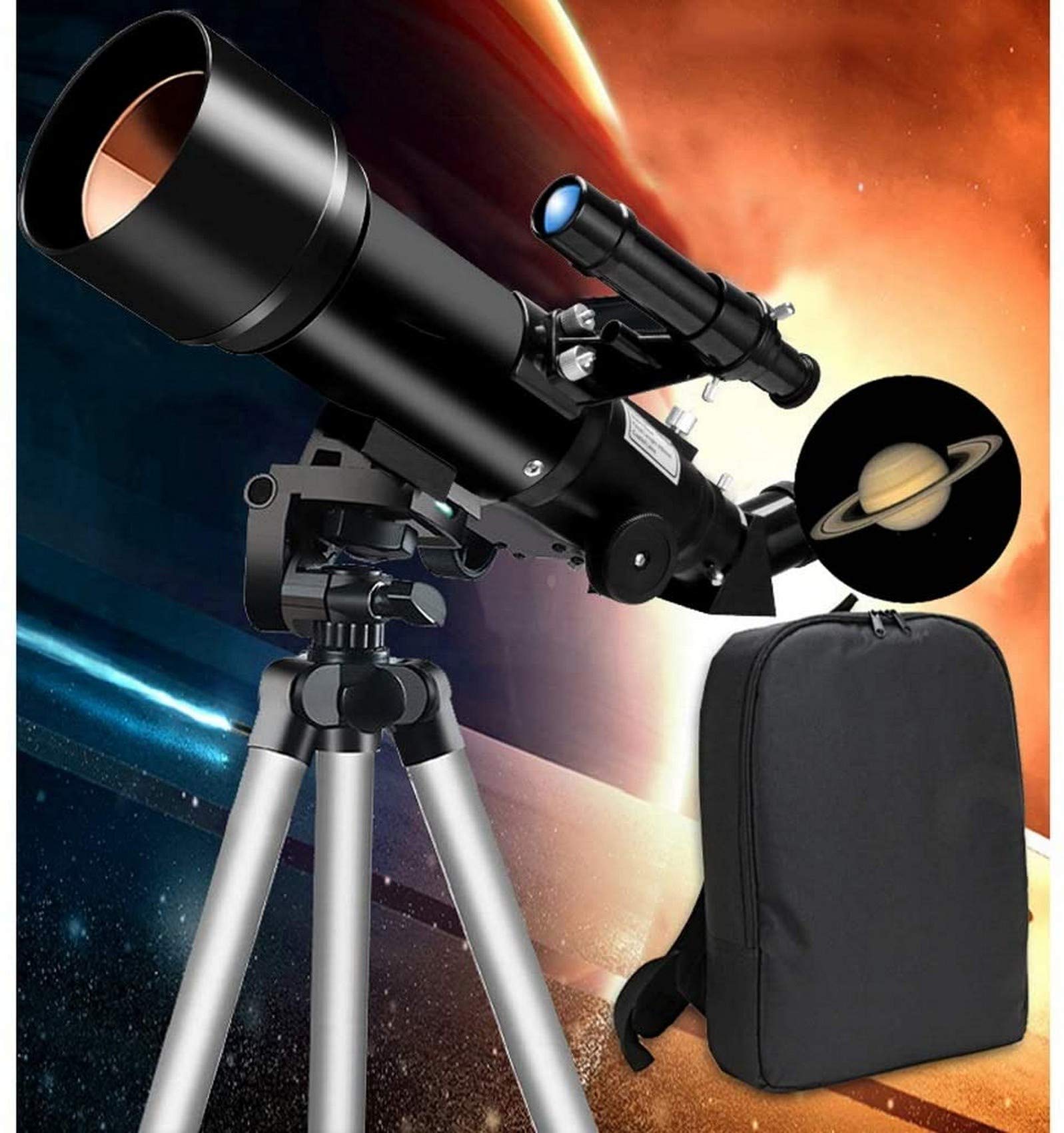CUTPOIY Children's Astronomical Telescope, Telescope,70mm Aperture 400mm Mount Astronomical Refractor Telescope,The (Color : Package 1) (Package 1)
