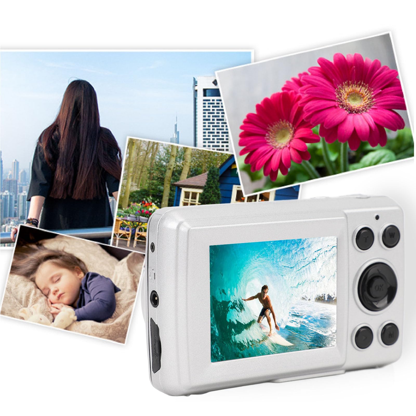 【レトロデザイン】小型CCDデジタルカメラ Amazon.com : Retro Digital Camera, 16MP 1080P 2.4 Inch Color