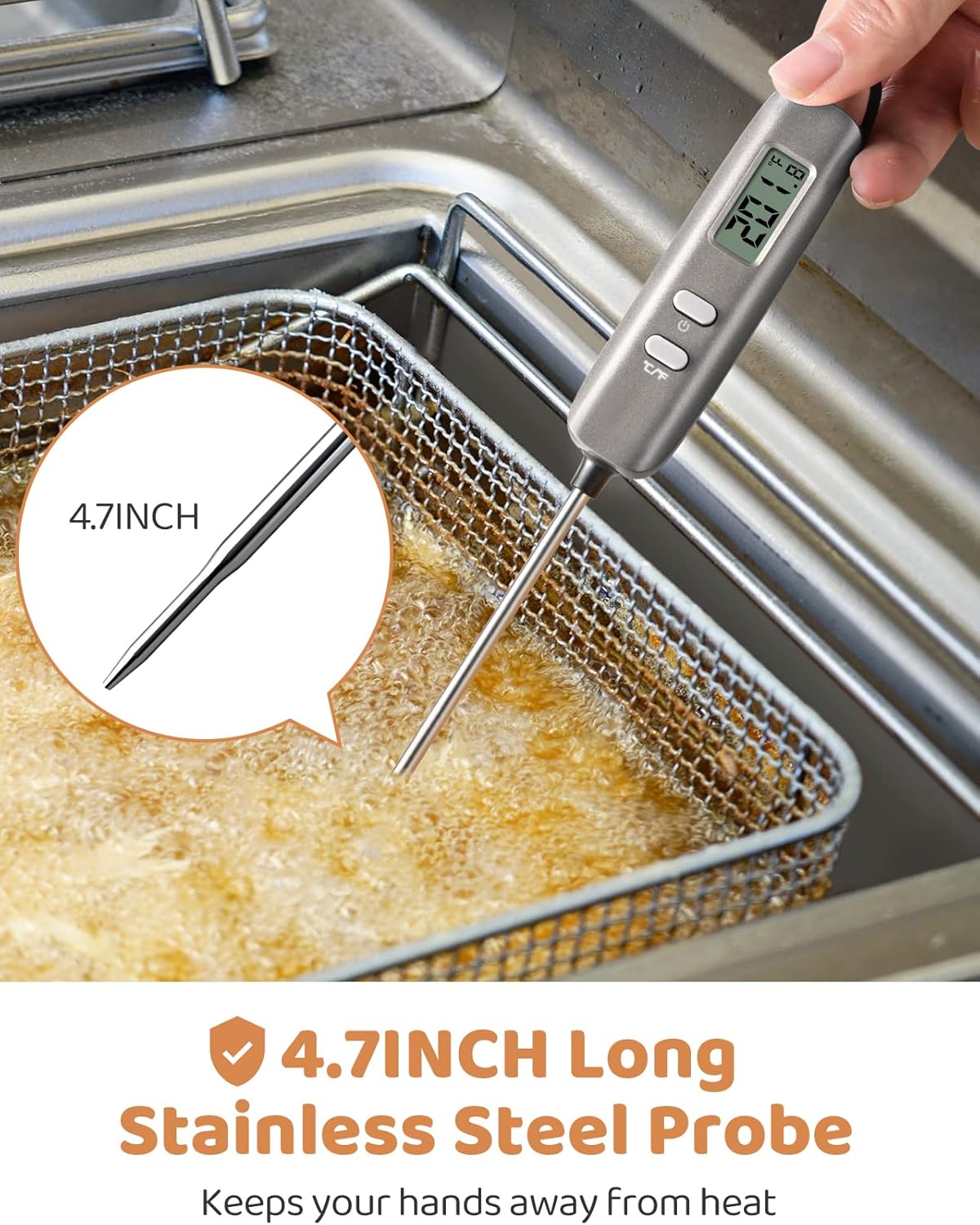 Review Digital Meat Thermometer, Candy Thermometer for Cooking, Instant