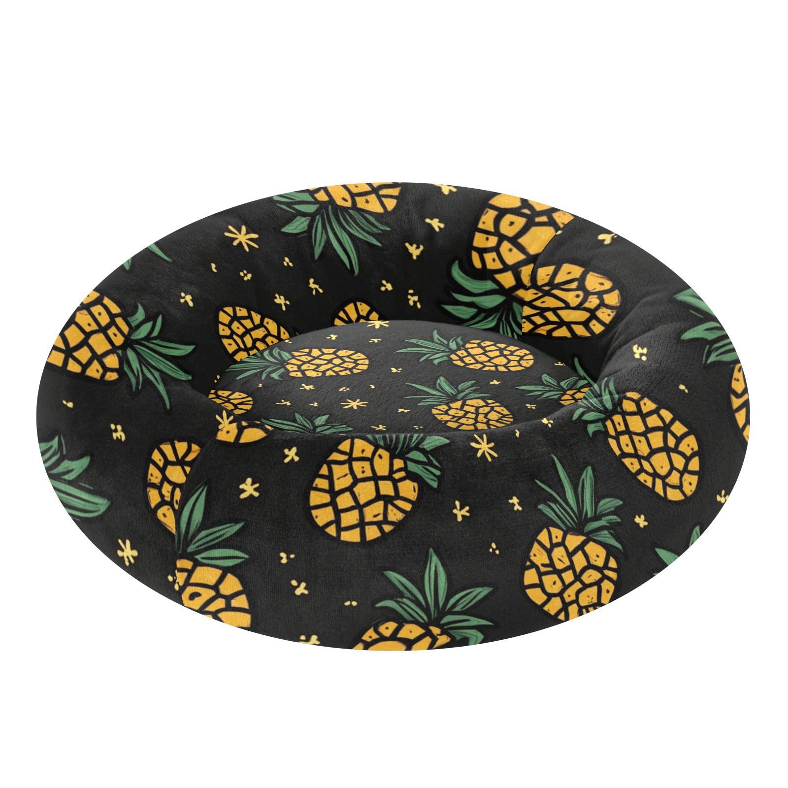 Panier ananas XS pour petit animal domestique, lit confortable et amovible