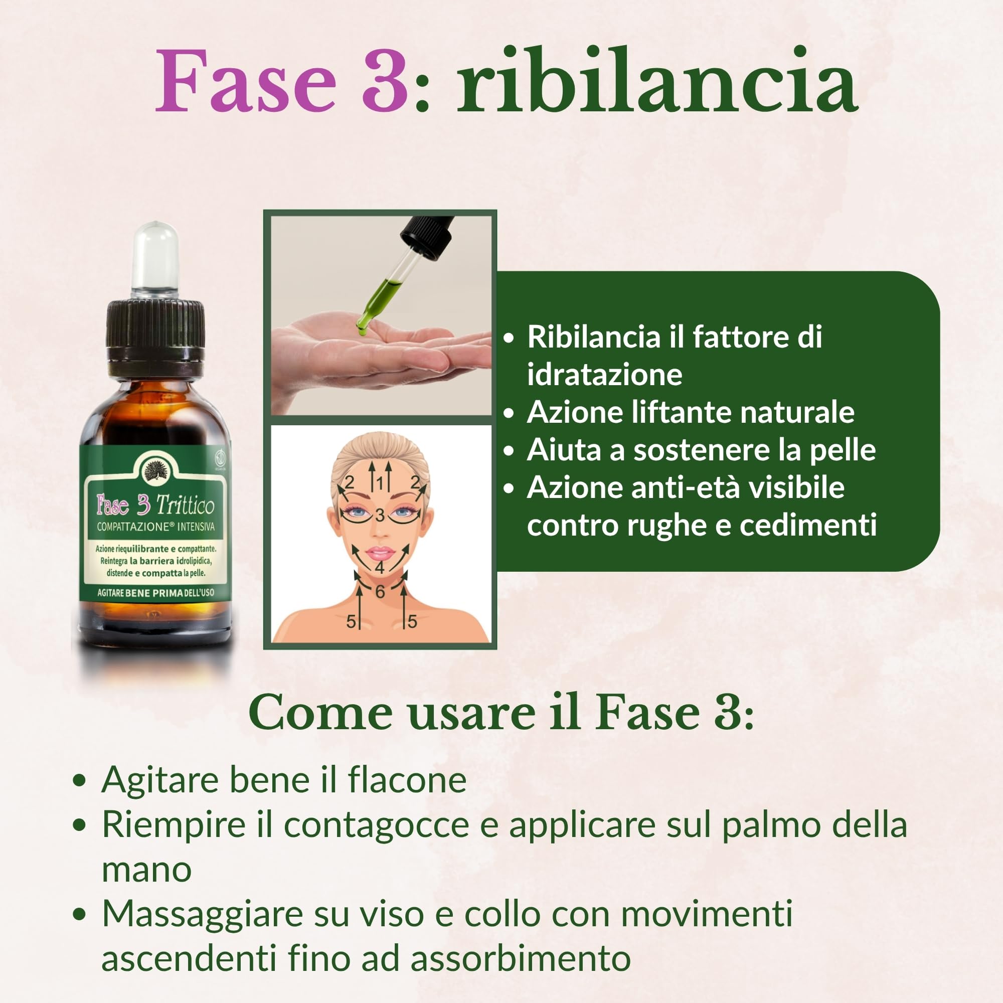 Mary Rose Trittico 3 X 10 ml, Siero Viso e Siero Antirughe Donna Uomo, Skincare Settimanale Bio e Vegan, Trattamento Illuminate Alternativo allo Scrub Viso, Pelle Compatta e Levigata, Made in Italy