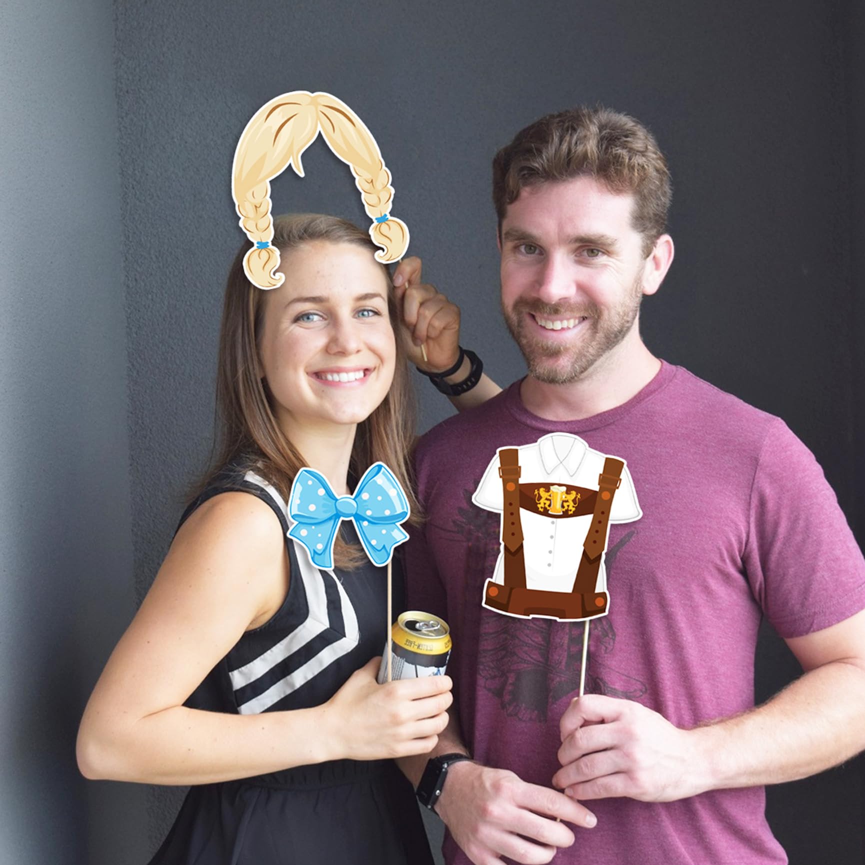 Oktoberfest Fotocabine Rekwisieten Set - 21 Stuks - Grappige Bier & Worst Accessoires