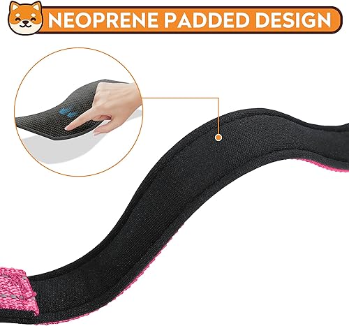 Miniatura 4 de PWOD Collar reflectante para perro, ajustable de neopreno suave acolchado de nailon para mascotas con hebilla para cachorros y perros pequeños,