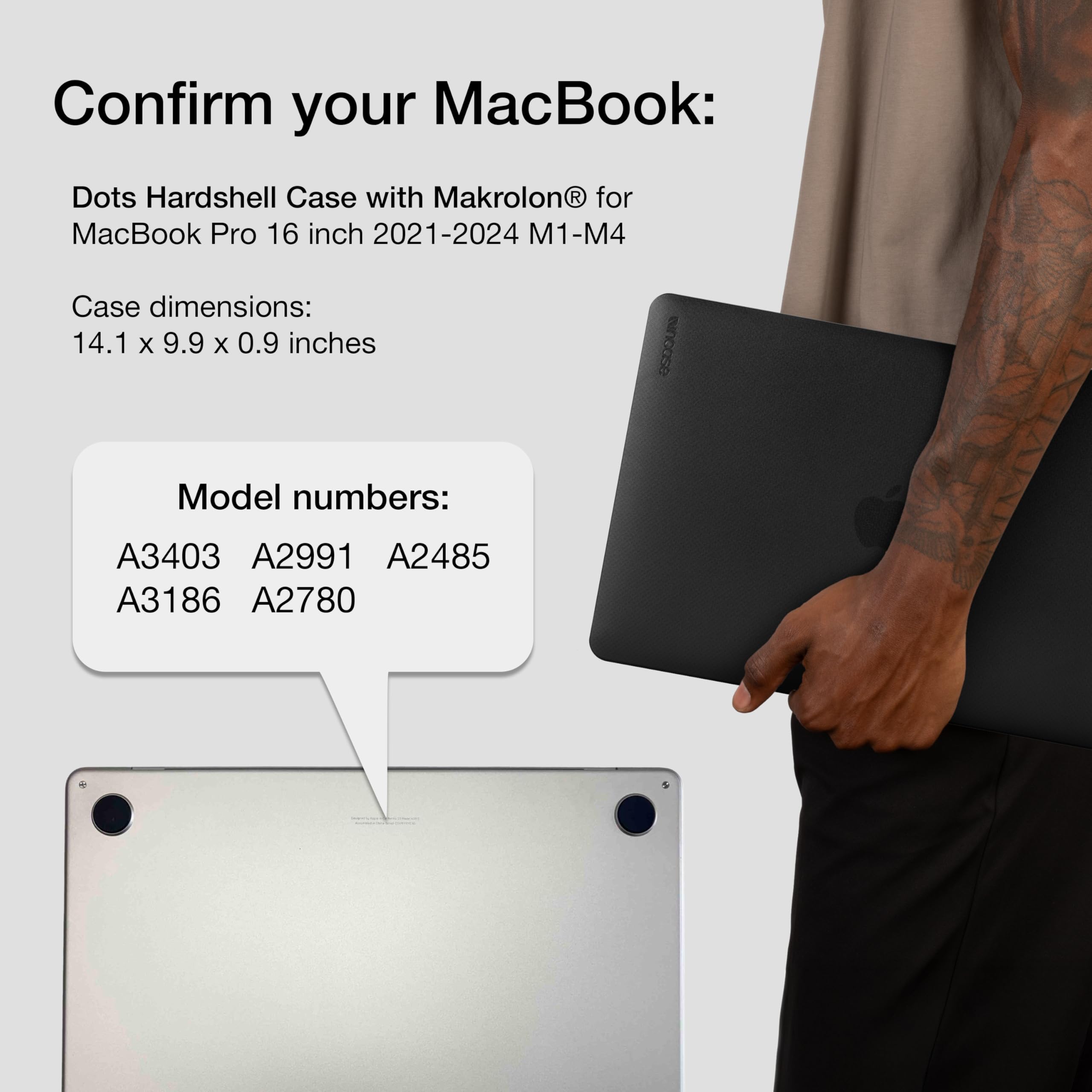 Amazon.com: Incase Dots Hardshell with Makrolon® - MacBook Pro 16