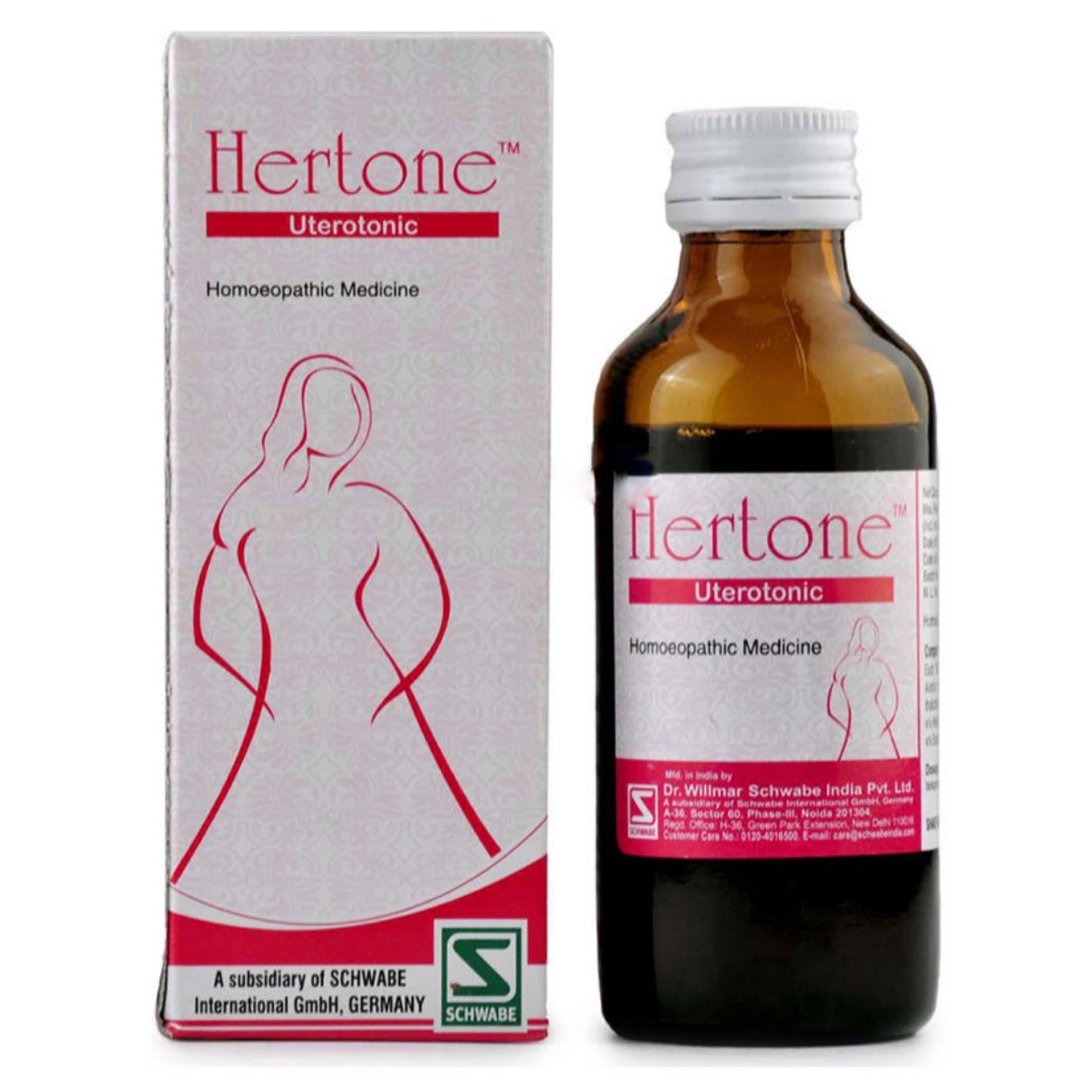LID37 Schwabe Hertone Uterotonic Syrup Sugar Free (100ml) - SET OF 2 Bottles - 2 MONTHS PACK (B0C4JL9DBC) Amazon Price History, Amazon Price Tracker