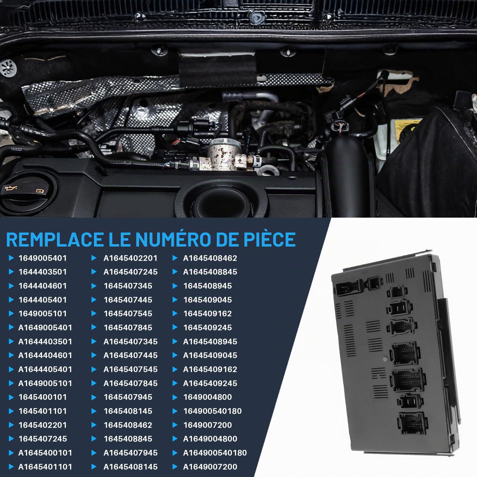 SAM Unité de commande avec module de suivi de remorque, compatible avec GL320 GL450 GL550 ML320 ML350 ML450 ML550 ML63 R350, remplace 1649005401 1649005101