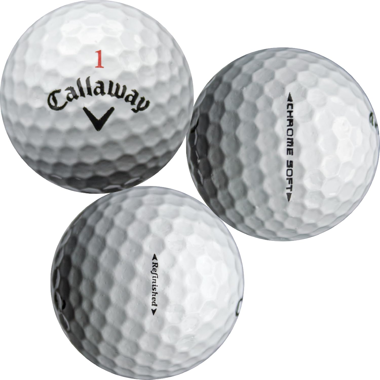 Personalized GBM Certified Refinished Golf Balls, for Callaway Chrome Soft Golf Balls, Add Your Logo, Photo or Text, 12-Pack