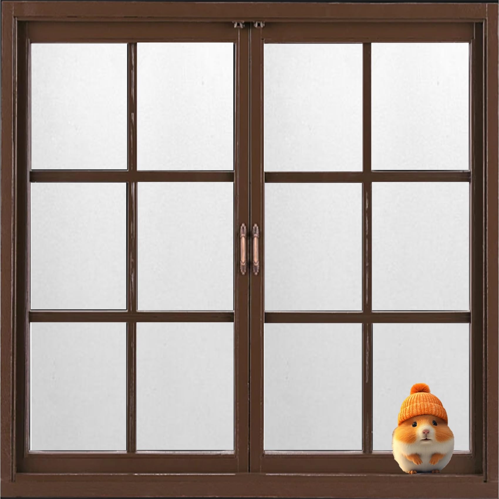 Window Film Privacy Frosted 90 x 350 cm, Non-Adhesive Heat Control, UV Blocking Protection, Matt Stripe, Sun Block Heat Control Window Film with Toolkit for Window, White frosted