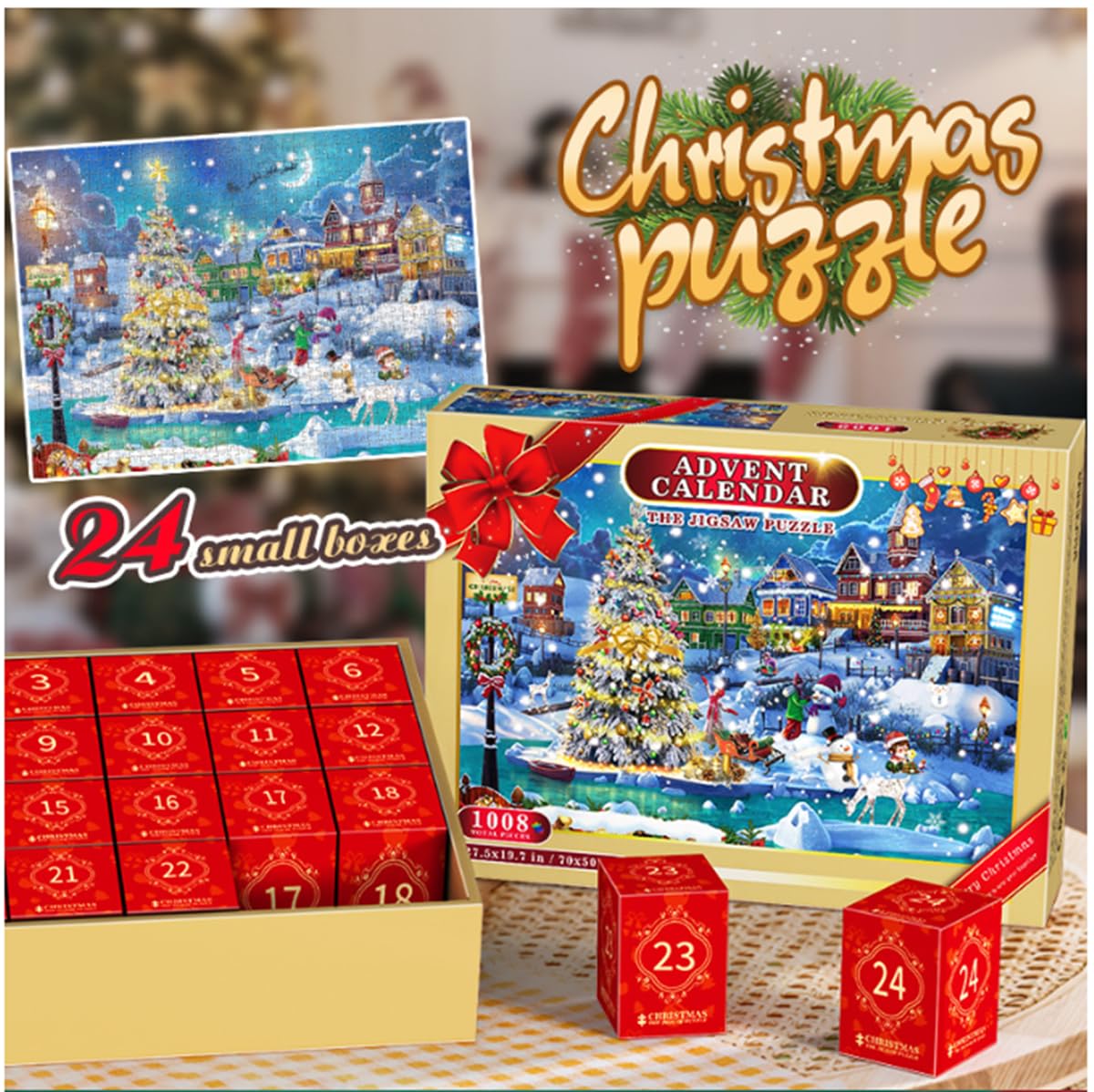 Calendario Avvento 2025 Bambini – 24 Puzzle In Metallo E Legno, Rompicapo 3D, Giochi Di Abilità, Argento - 3