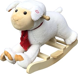 Fengsmart Rocking Horse, Stuffed Animal Rocker, Toddler Ride on Toy(1-5 Year Old), Plush Animal Rocker, Toddler Stuffed Ride on Toy Birthday Gift