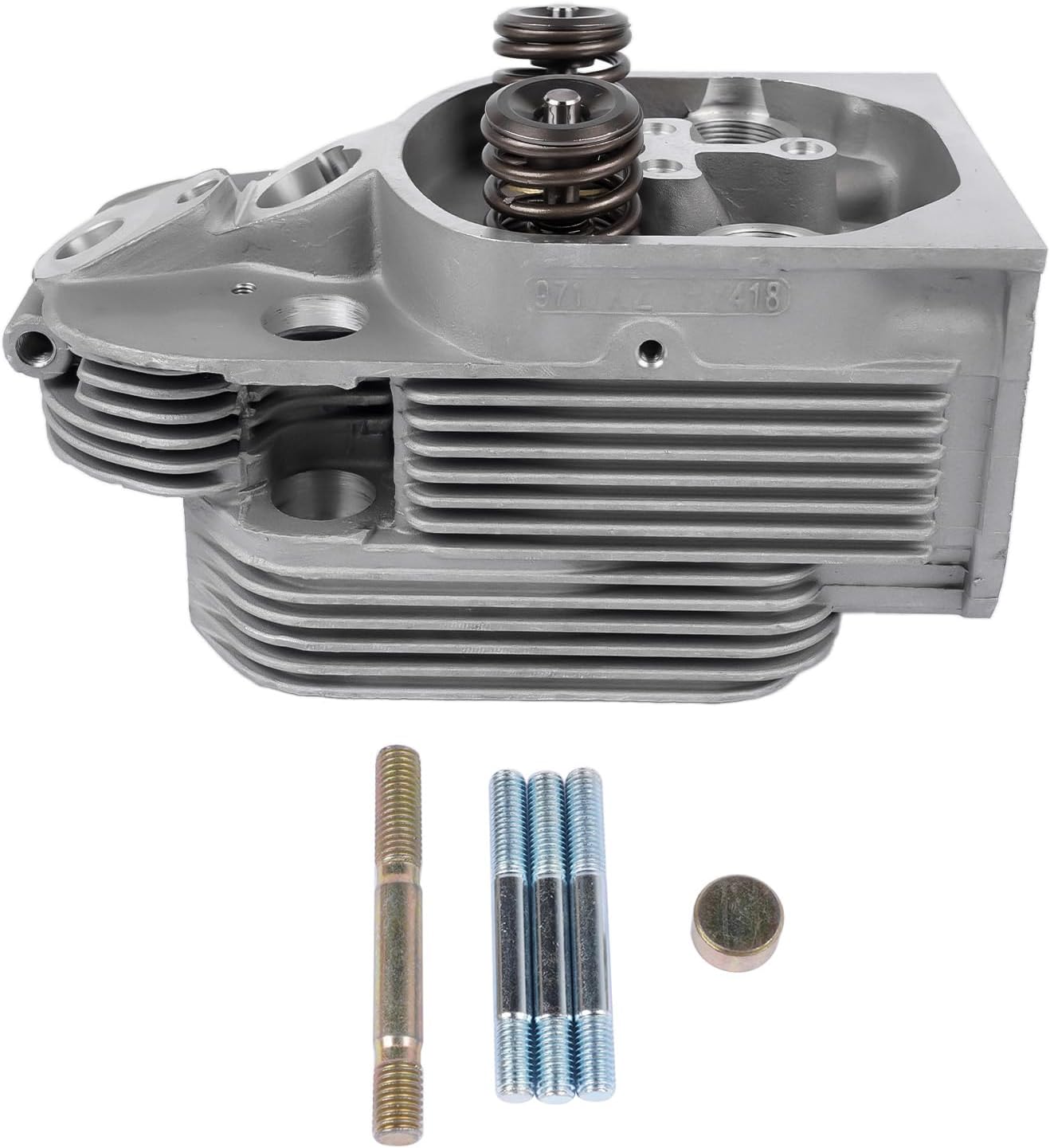 04158537 Cylinder Head Complete w/Valves Compatible with Deutz Engine F2L912 F3L912 F4L912 F5L912 F6L912 FL913