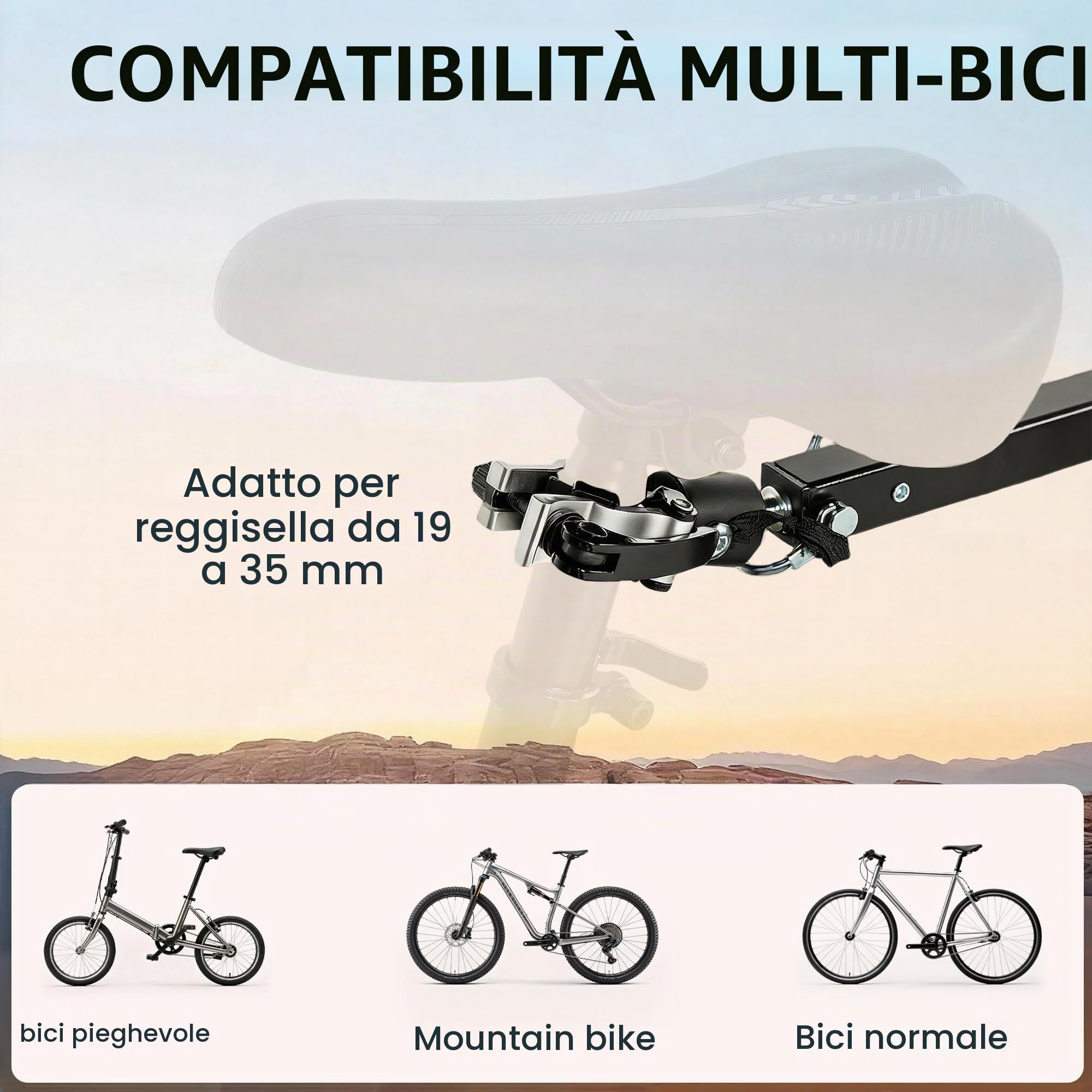 SPORTNOW Rimorchio Bici Cargo Pieghevole Cassa Plastica 65L Coperchio Nero | Carrello da trasporto 30 kg, sgancio rapido, carrello da giardino, ruote 12", adesivo riflettente, bandiera