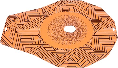 Miniatura 5 de Fydun Disco de 2 piezas, cubierta de lavado de montaña de calor para prevención de aceite de freno de carretera (geométrico)