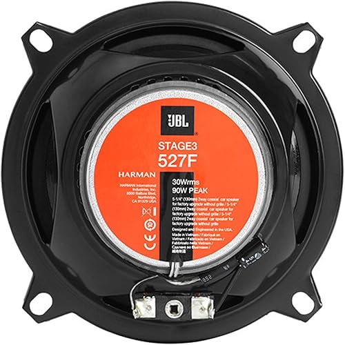 Miniatura 4 de JBL Stage 3527F - Altavoz de audio bidireccional para automóvil de 5.25 pulgadas, sin parrilla, negro
