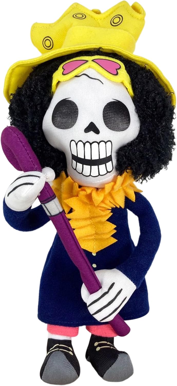 Great Eastern Entertainment Onepiece GE-52955 Soul King Brook Plush Stuffed Plush, Multicolor, 10"