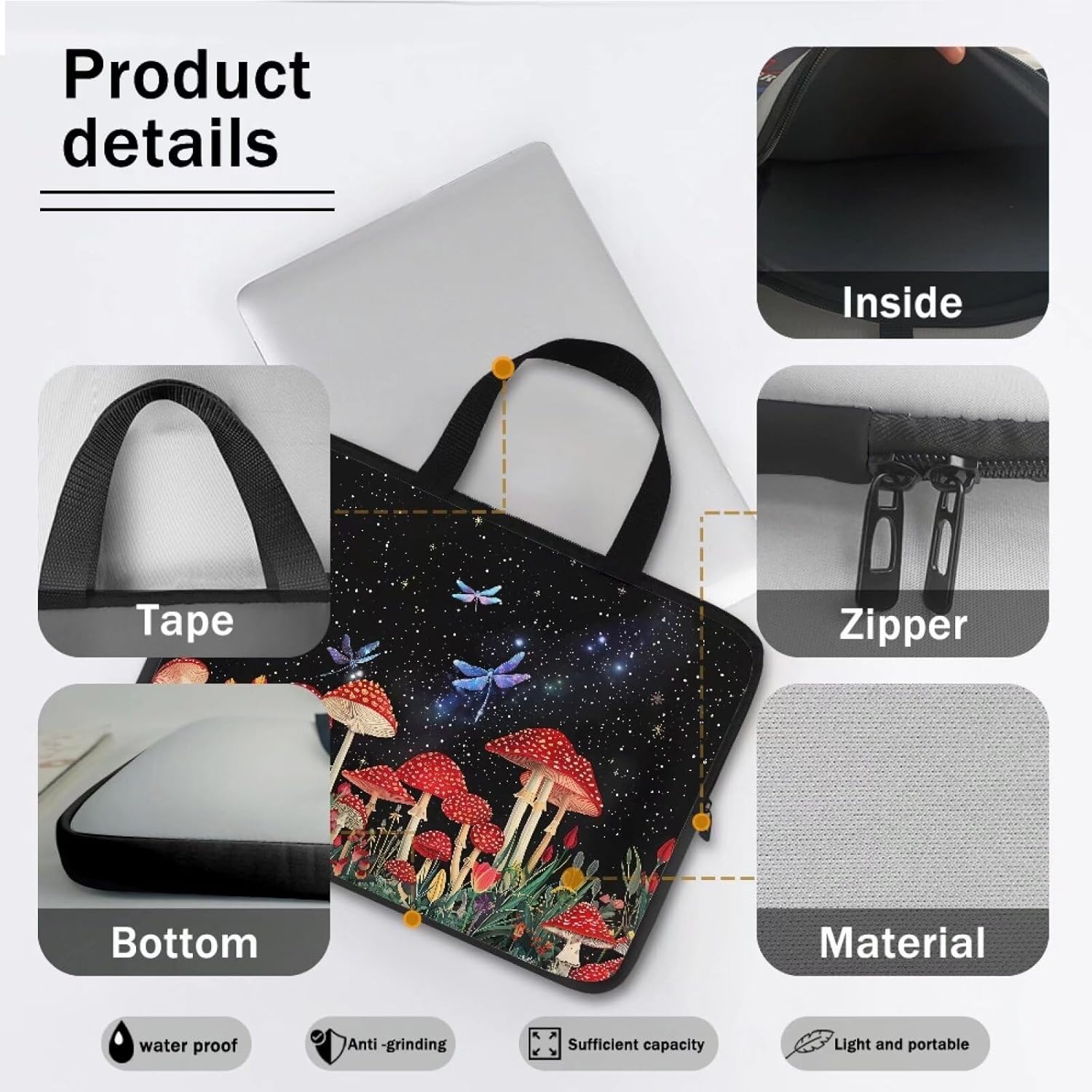 10 12 13 15 17Inch Laptop Case Computer Carrying Case Laptop Sleeve Case Laptop Traval Bag Computer Cover for Men Women