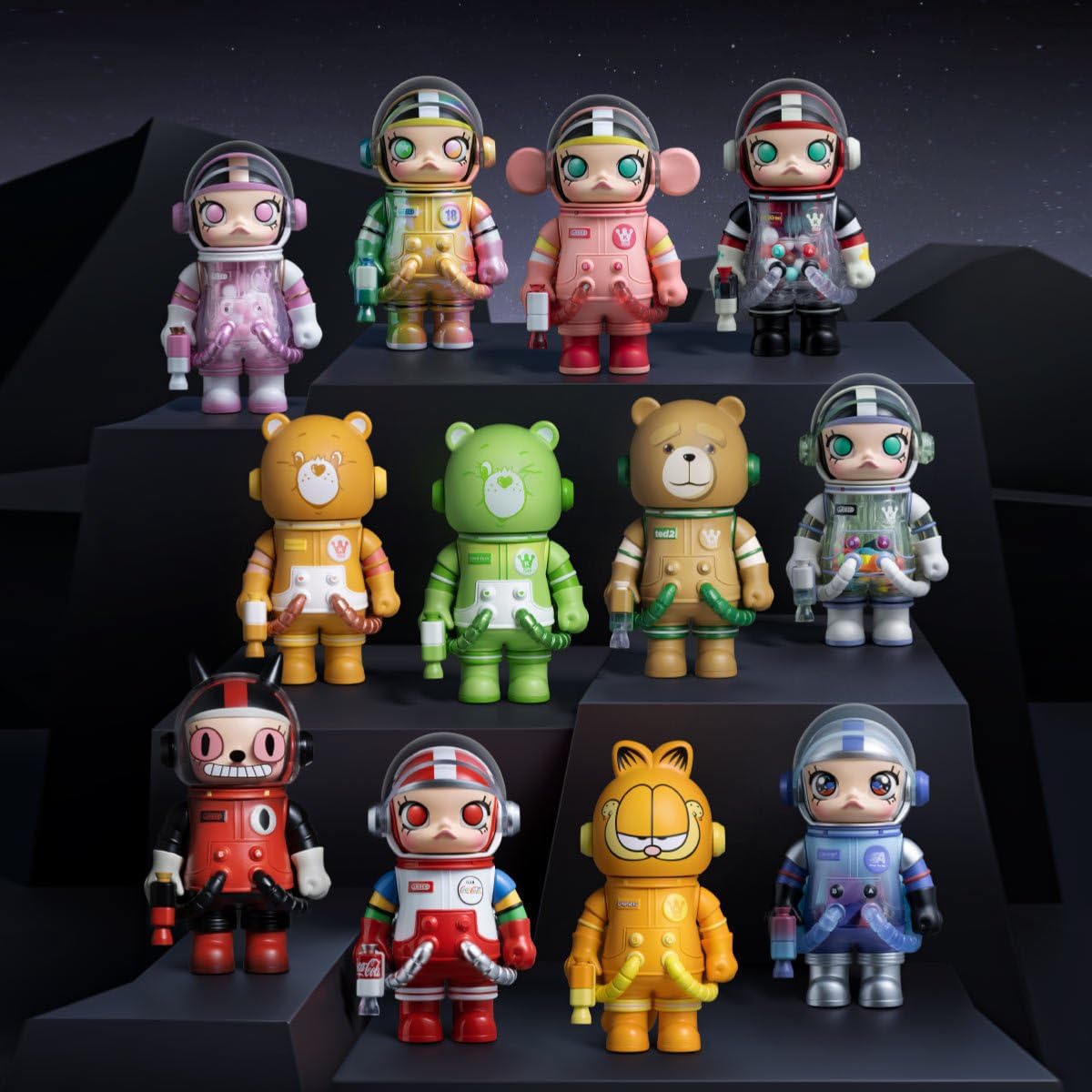 POP MART MEGA SPACE MOLLY 100% 8体セットカ−ド付 POP MART MEGA SPACE MOLLY 100% Series 3 Collectible Character