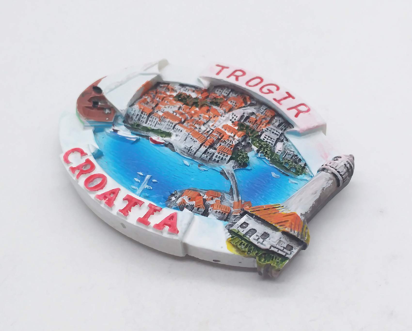 Magnete per frigorifero 3D Krk Island Croazia Regalo souvenir Collezione di adesivi magnetici per frigorifero in resina Decorazione della casa