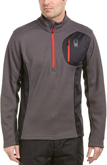 Spyder Mens Bandit Half Zip Light Weight Stryke Jacket