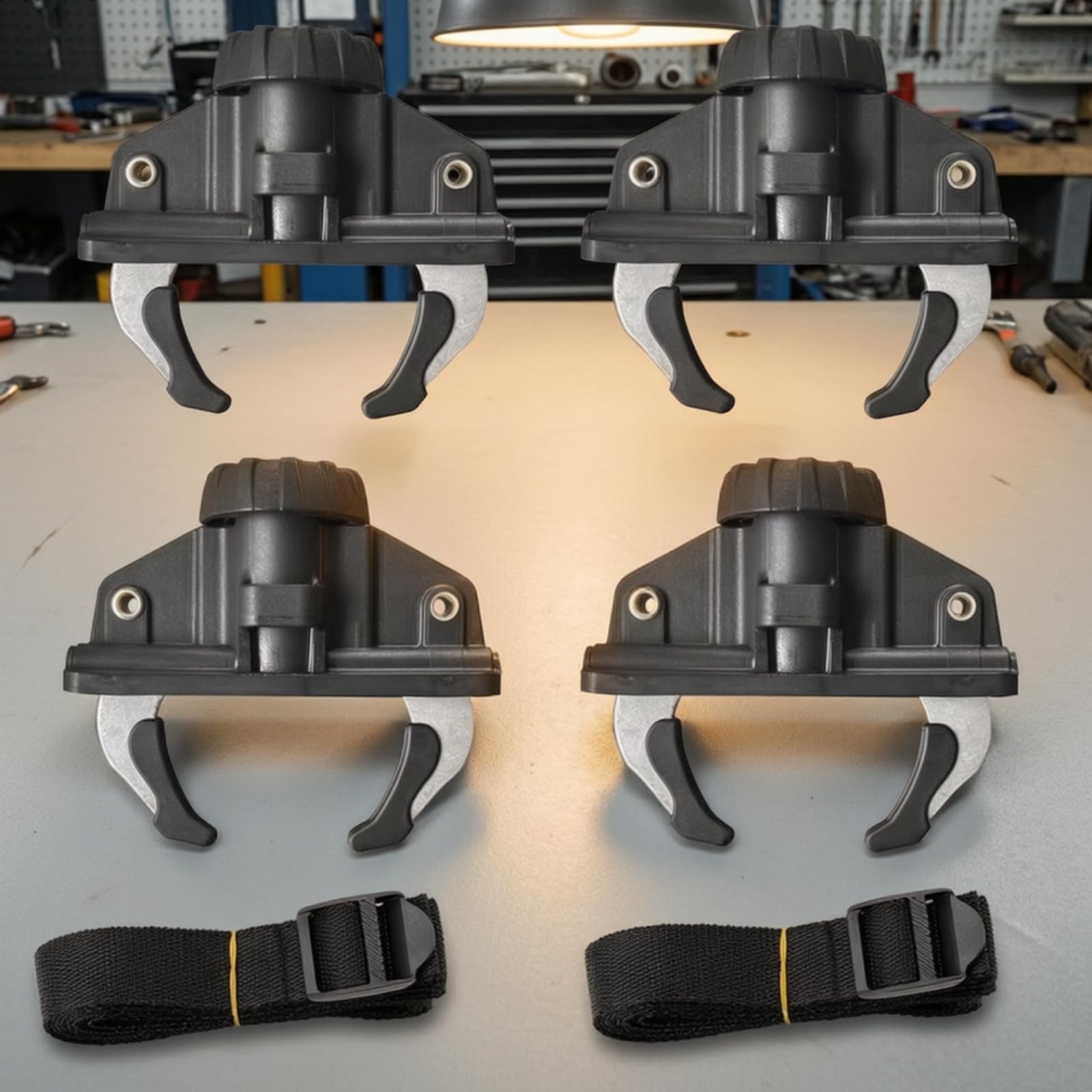 4 Pièces Pince Fixation avec Sangle