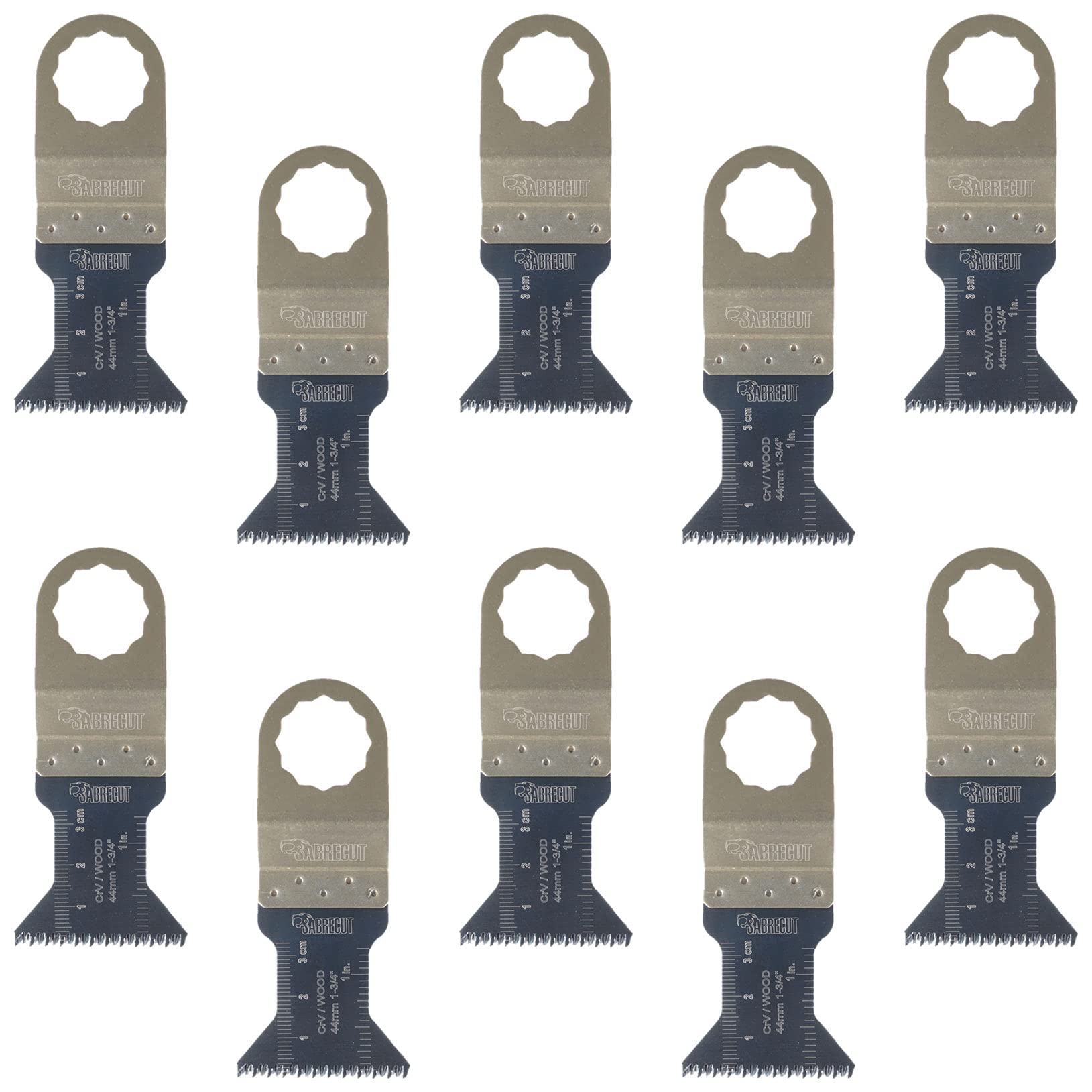 SabreCut 10pcs SC44J_10 44mm Coarse Tooth Oscillating Multitool Blades