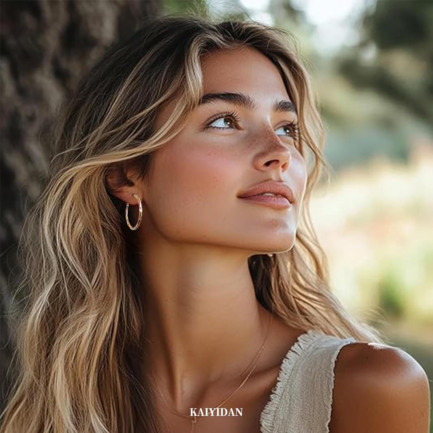 Gold/Silver Hoop Earrings For Women Trendy,Chunky/Big/Thin/Medium/Oval/Thick/Twist Multi-Colored Zirconia Dangle Huggie Rainbow CZ Amber Resin Hoops, Lightweight Birhtday Fashion Jewelry Gift. image 3