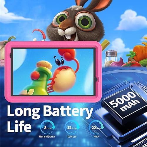 Miniatura 6 de VASOUN Tableta para niños de 8 pulgadas, Android 13, 8 GB (4 GB + 4 GB expandir) RAM 64 GB ROM, tableta para niños con Bluetooth, WiFi 5G,