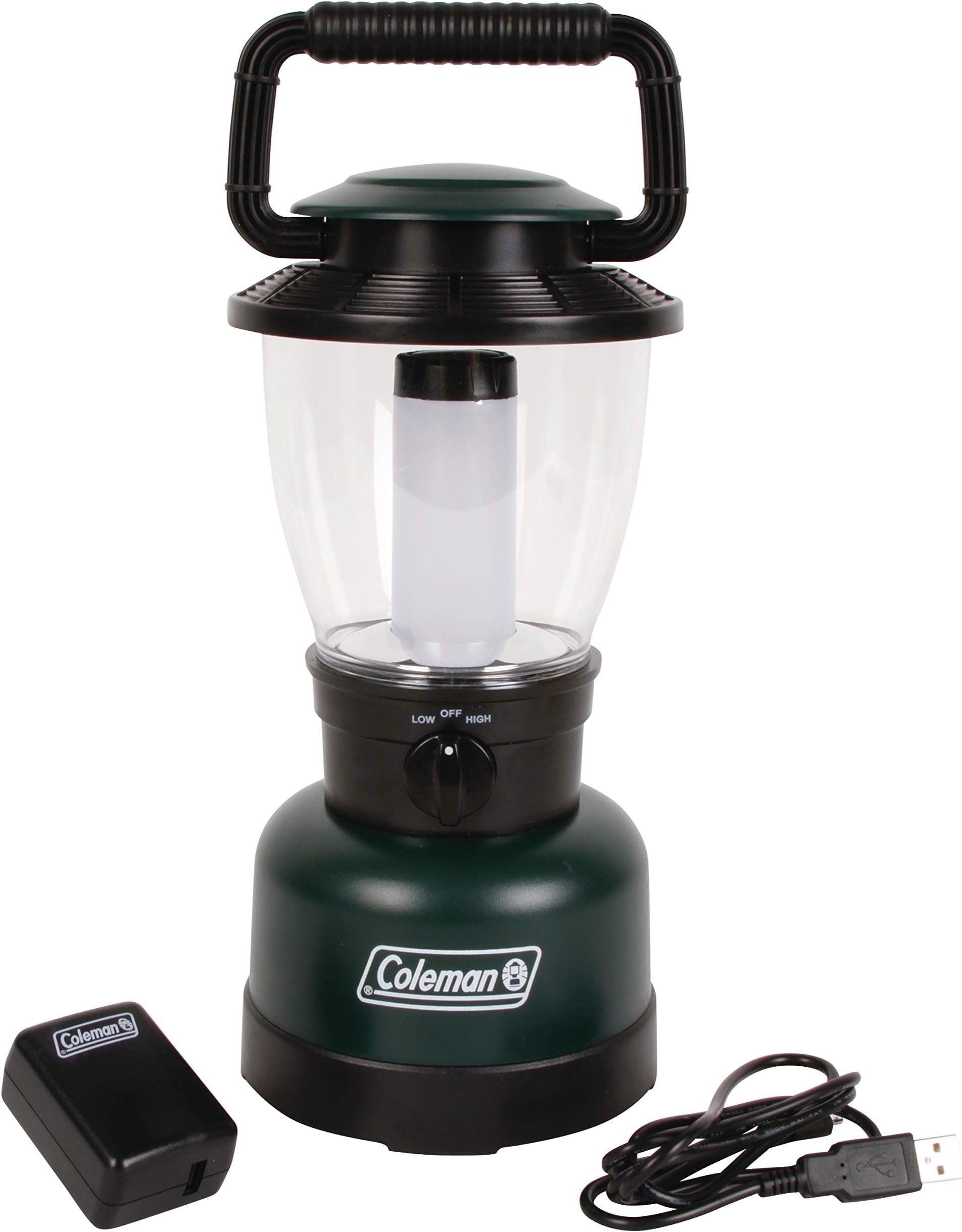 Rugged Rechargeable 400 Lumens LED Lantern, Impact & Water-Resistant Lantern with USB Charging Port, Lifetime LEDs Never Need Replacing