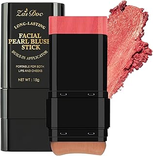 Rubor facial en barra con pincel, color cremo...