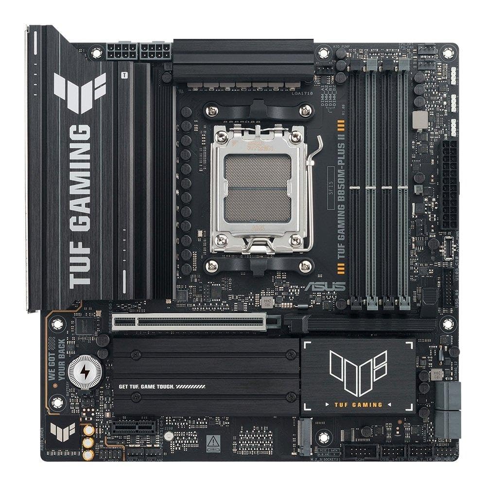 Asus Tuf Gaming B850m-Plus Ii Am5 Ddr5 Pcie Micro-Atx Motherboard Size 5.0 90Mb1mt0-M0eay0