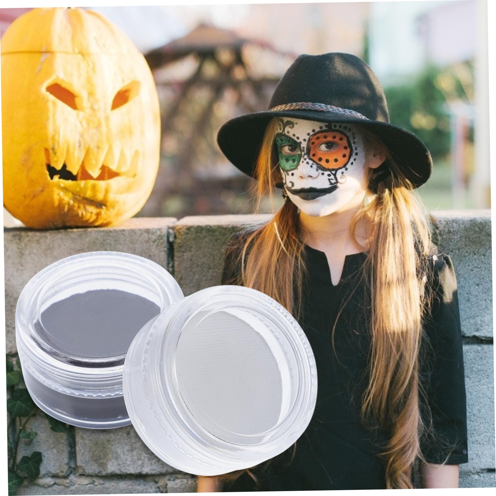 Beavorty 8piezas Facial De Halloween De Maquillaje Especiales Cera Facial Mate Para Cosplay y De Aplicar y Limpiar