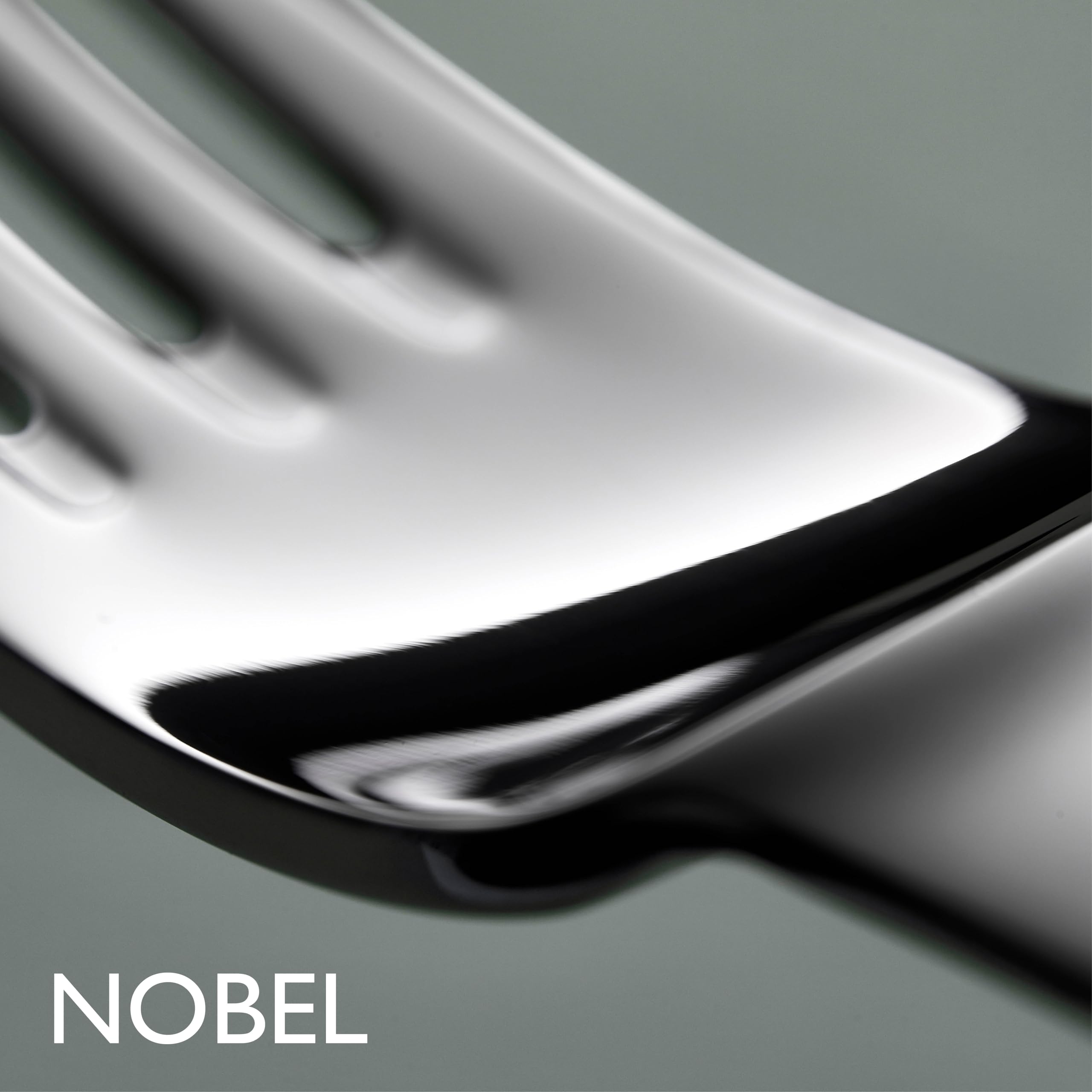Gense Nobel Besteck Set 4 Personen, 16 Teiliges Besteckset, Essbesteck Set aus Mattem & Glänzendem Stahl, Spülmaschinenfest, Skandinavisches Design