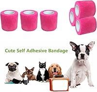 Vista 139 de Baisunt Paquete de 6 vendajes cohesivos de 1 pulgada, cinta autoadhesiva autoadhesiva autoadhesiva transpirable para muñeca, tobillo, deportes