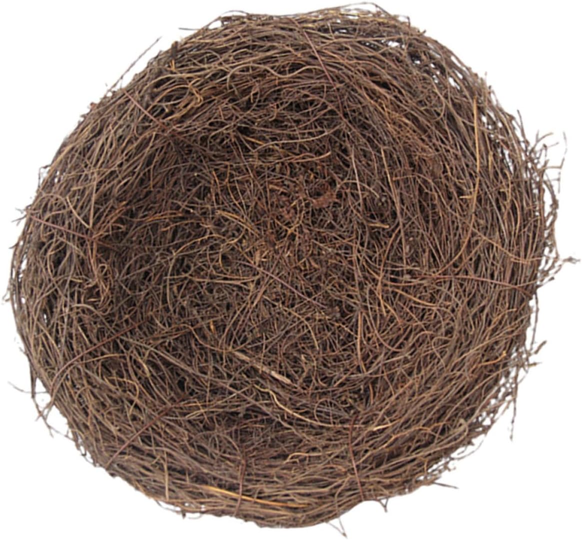 SEWACC 10-inch Large Rattan Bird Nest Artificial Birds Nest Decoration for Garden and Outdoor Use Handmade Woven Ornament for Breeding and Home Decor